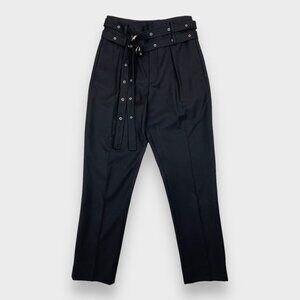 IRO Lana Black High-Waist Pleated Wool Pants Trousers FR36 / US4 NWOT